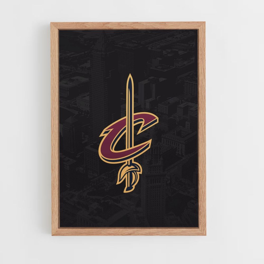 Espada de los Cavaliers de Cleveland Póster