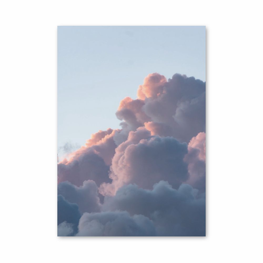 Nubes rosadas Póster