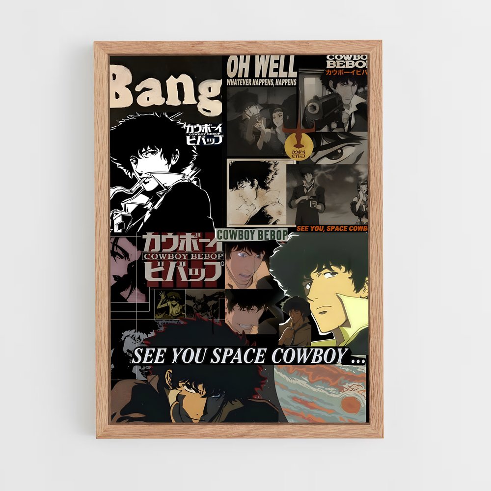 cowboy-bebop-17 cadre Bois clair