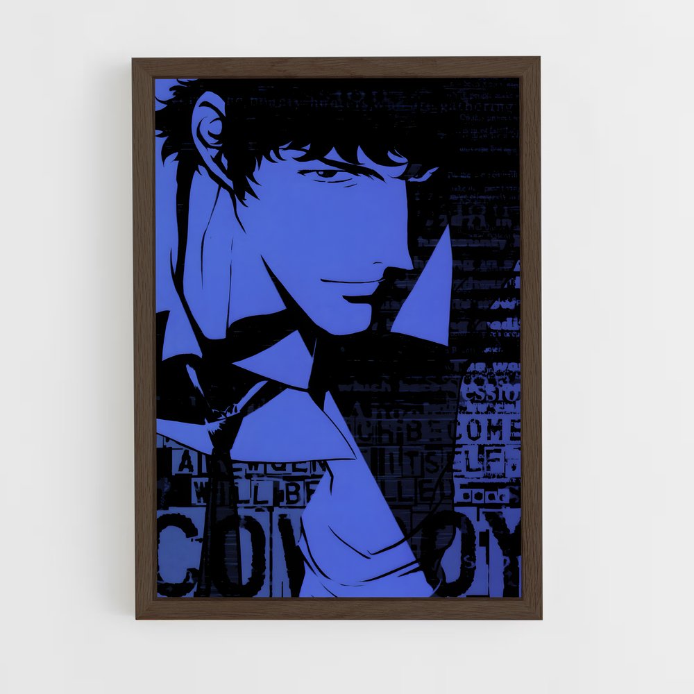 cowboy-bebop-18 cadre Bois foncé