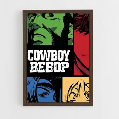 cowboy-bebop-20 cadre Bois foncé