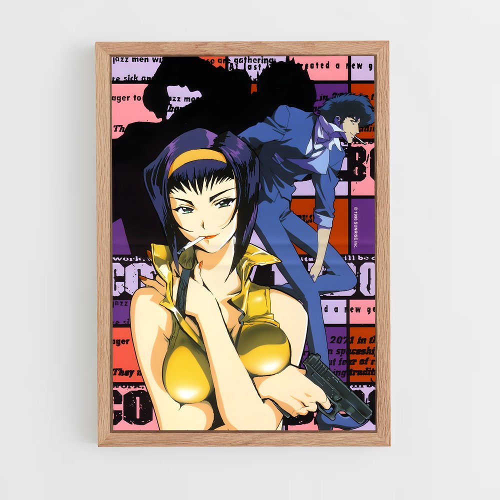 cowboy-bebop-24 cadre Bois clair