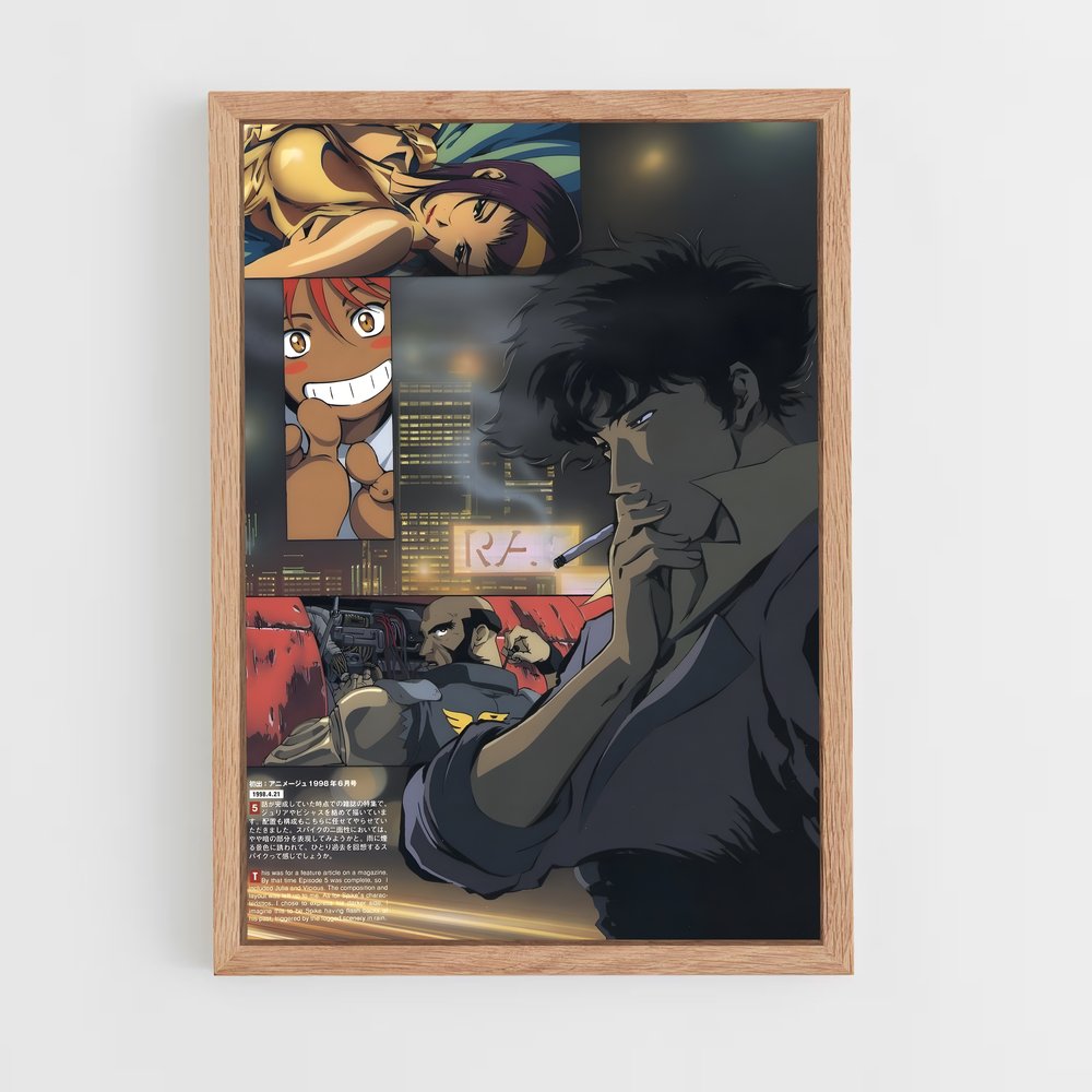 cowboy-bebop-26 cadre Bois clair