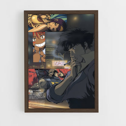 cowboy-bebop-26 cadre Bois foncé