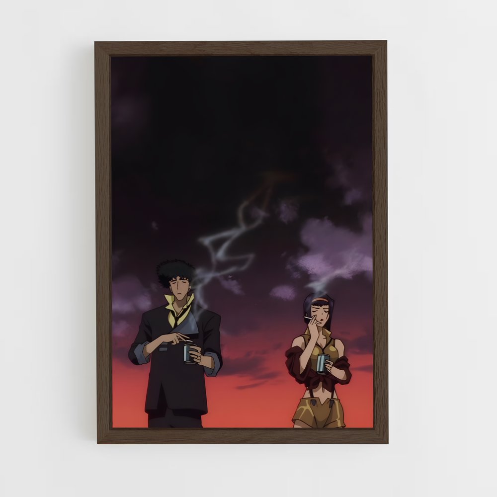 cowboy-bebop-27 cadre Bois foncé