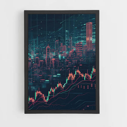 Póster Comercio de criptomonedas