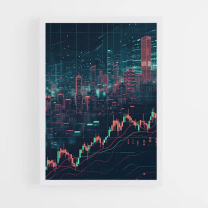 Póster Comercio de criptomonedas