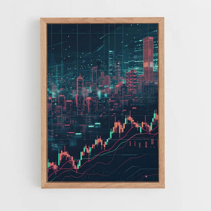 Póster Comercio de criptomonedas