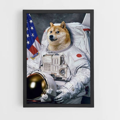 Póster Doge Astronauta