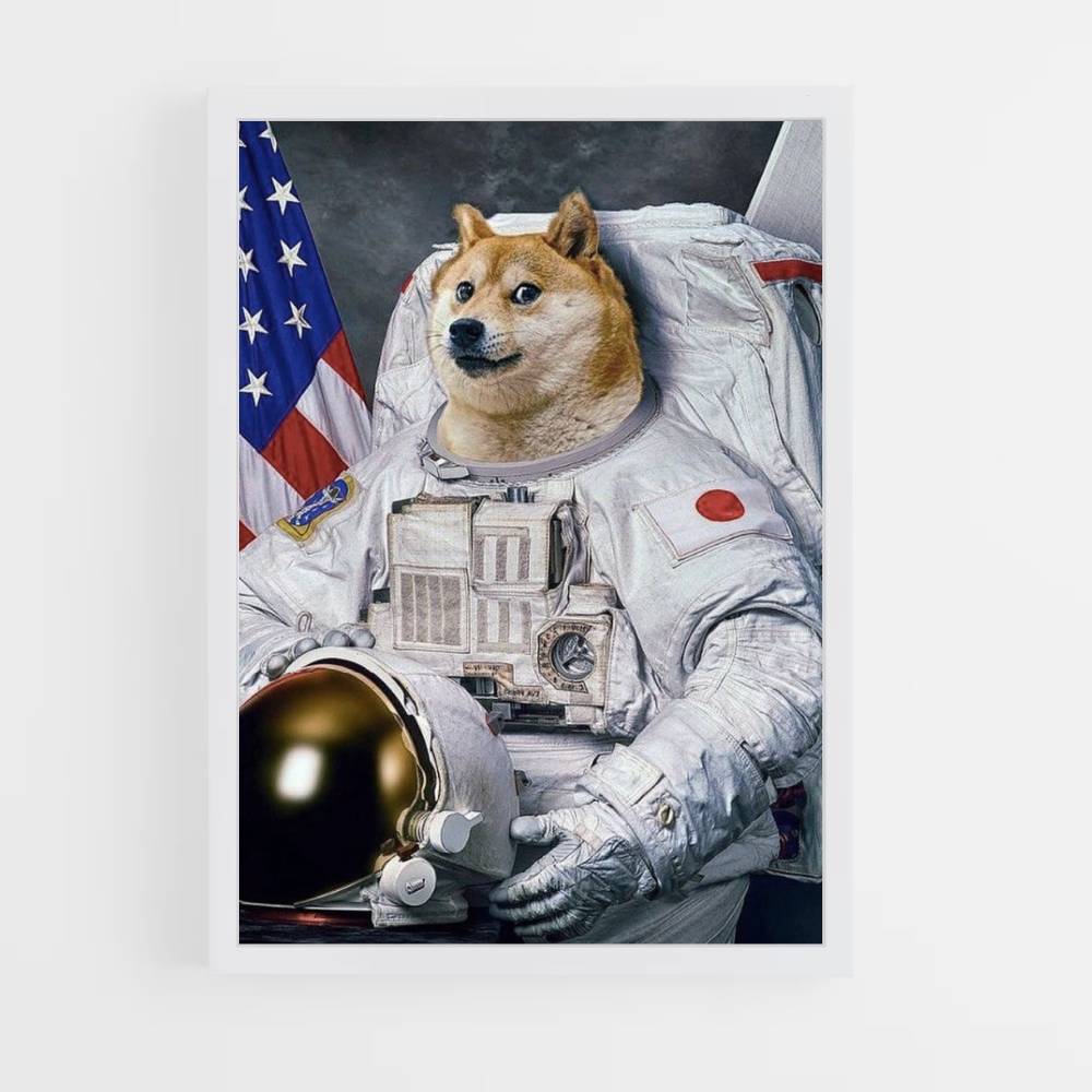 Póster Doge Astronauta