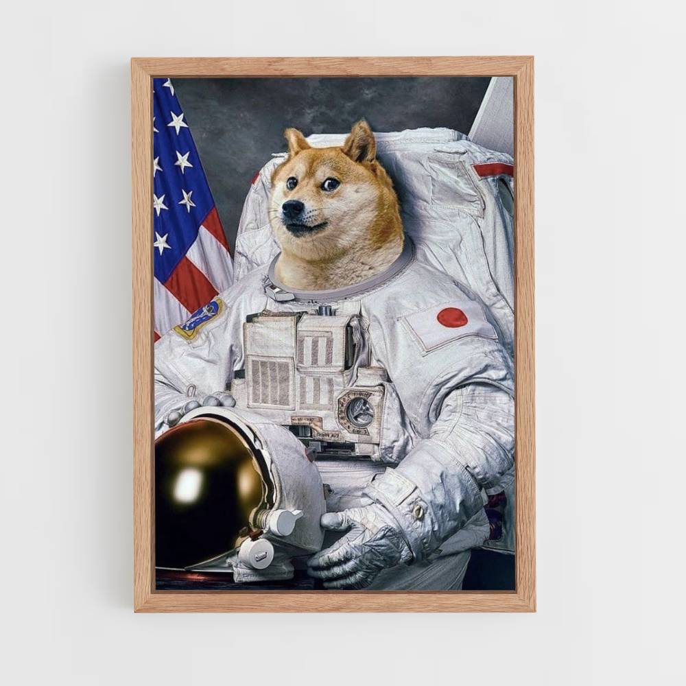 Póster Doge Astronauta