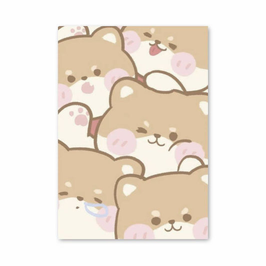 Poster Shiba Inu Mignons