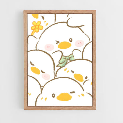 cute-animals-23 cadre Bois clair