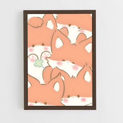 cute-animals-8 cadre Bois foncé