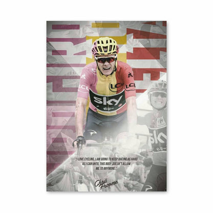 Poster Citation Chris Froome