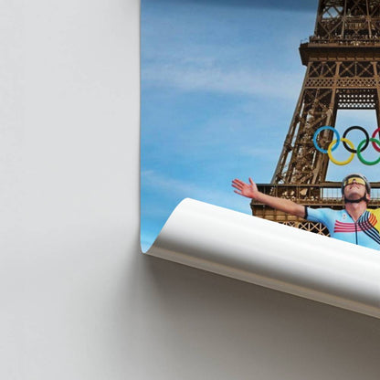 Póster Ciclismo Torre Eiffel