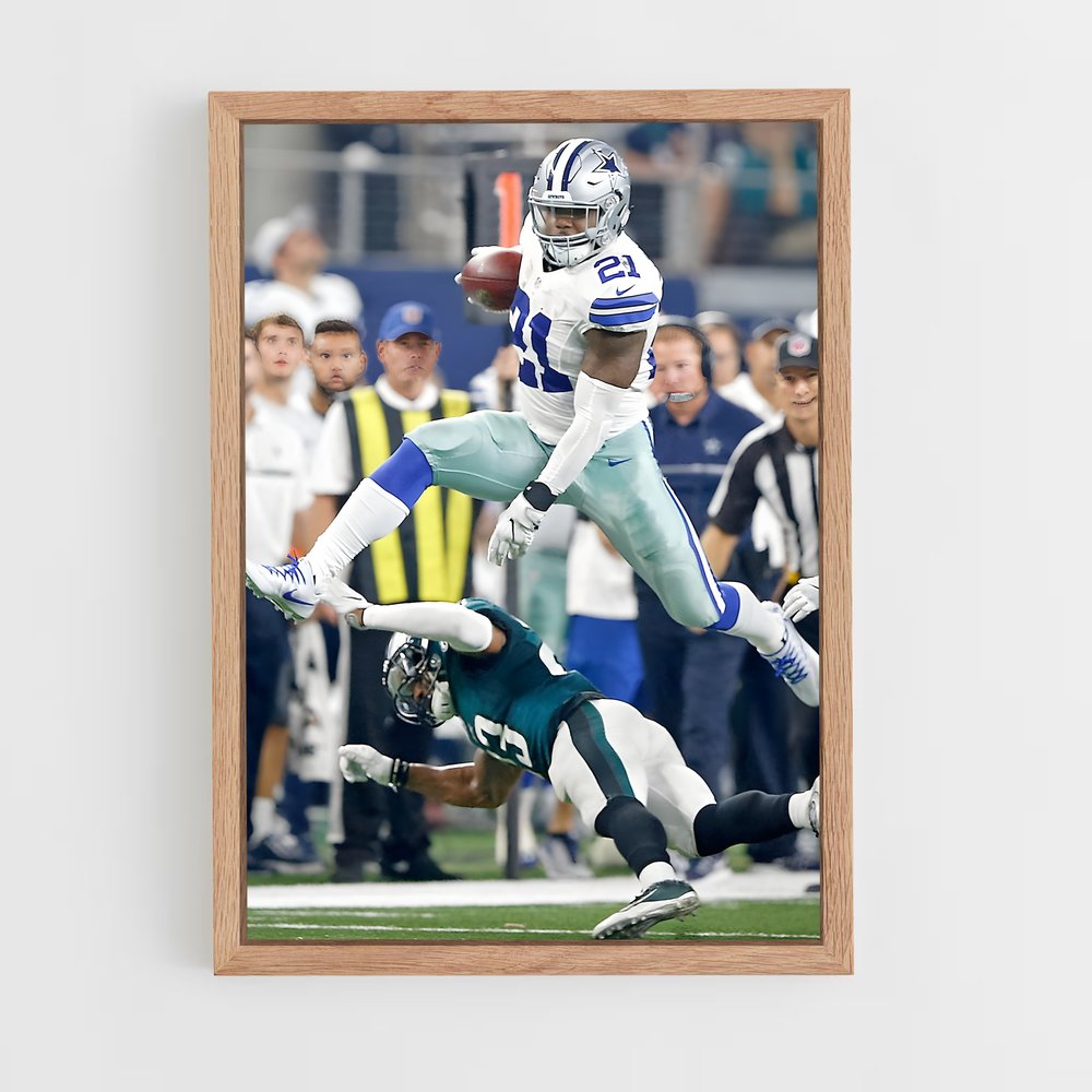 dallas-cowboys-4 cadre Bois clair