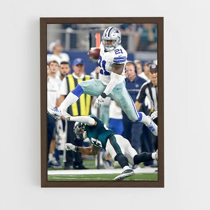 dallas-cowboys-4 cadre Bois foncé