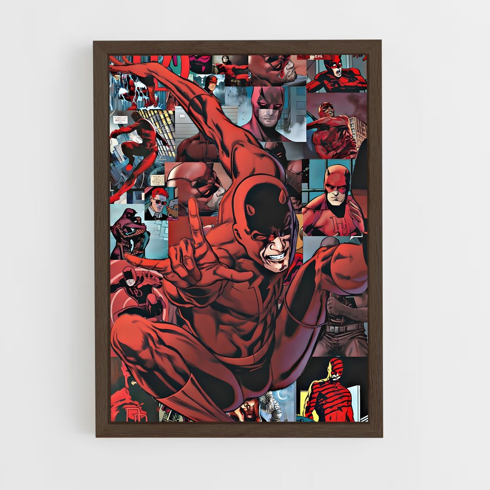daredevil-10 cadre Bois foncé