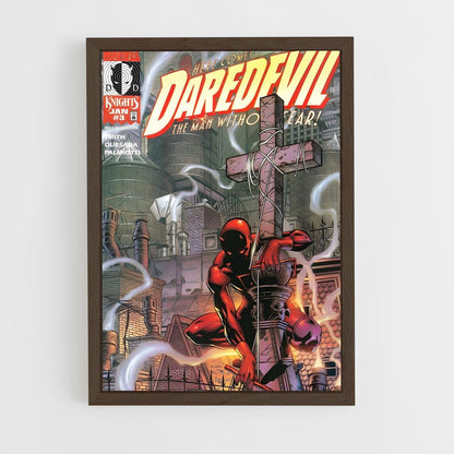 daredevil-12 cadre Bois foncé