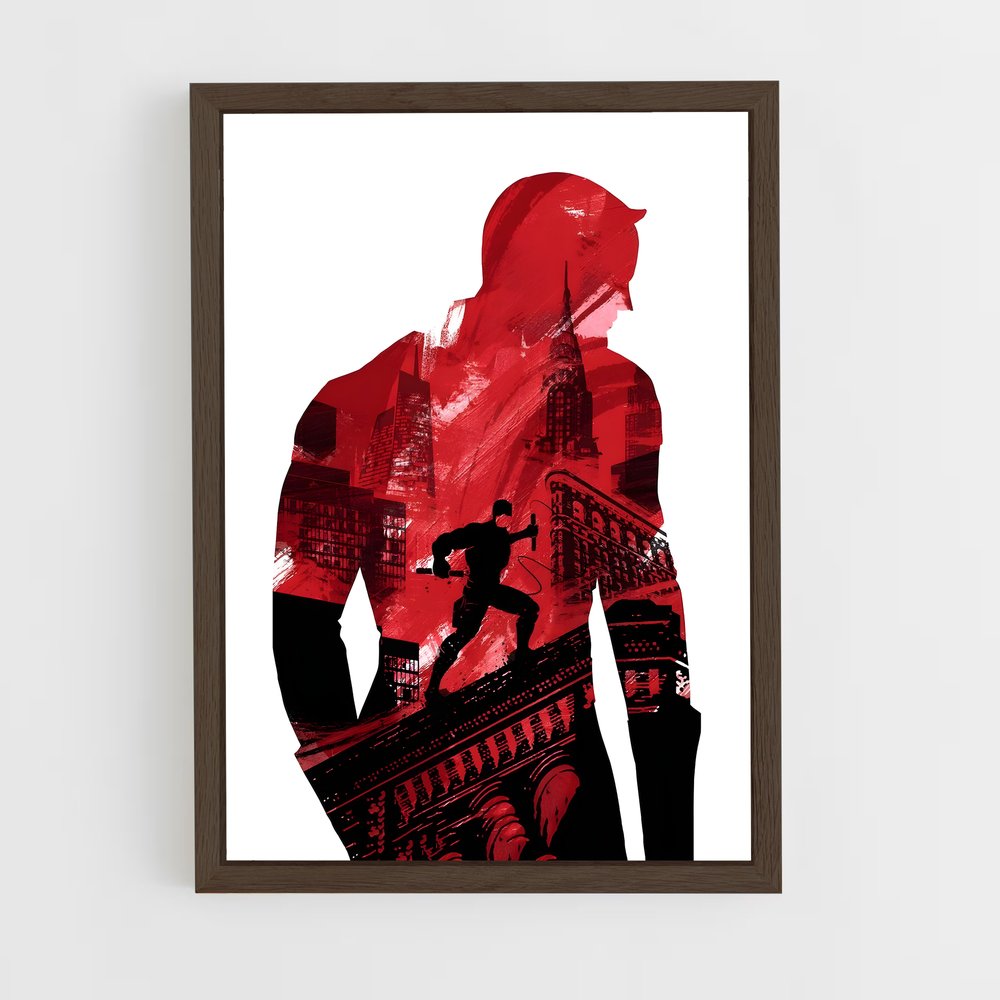 daredevil-5 cadre Bois foncé