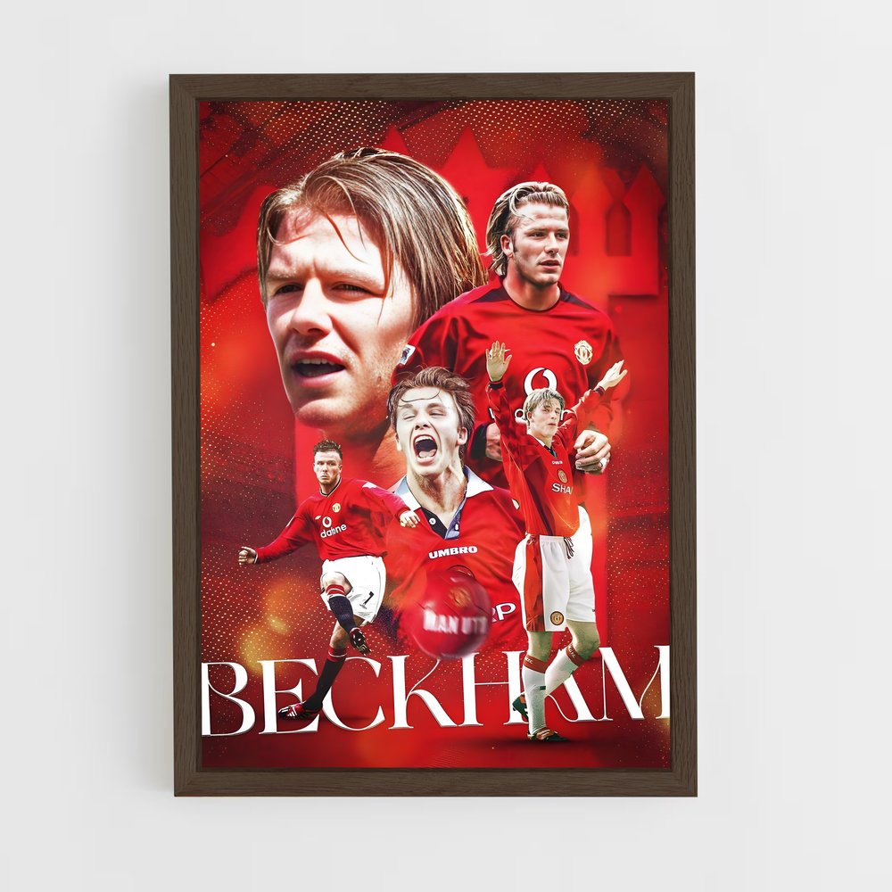 david-beckham-17 cadre Bois foncé