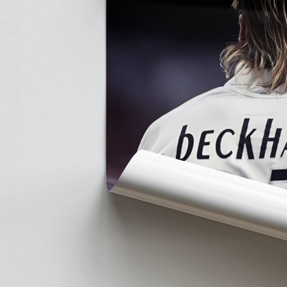 Póster David Beckham Blanco