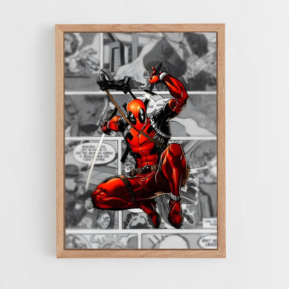 deadpool-1 cadre Bois clair