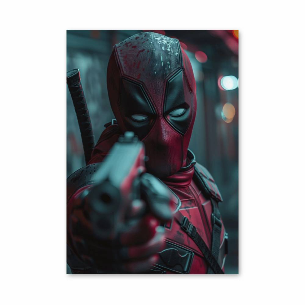 Poster Deadpool Pistolet