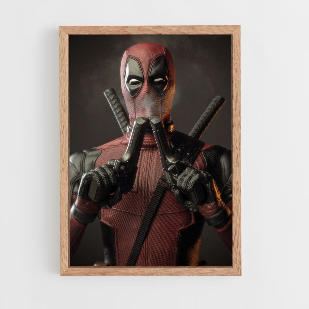 Póster Deadpool Doble Pistola