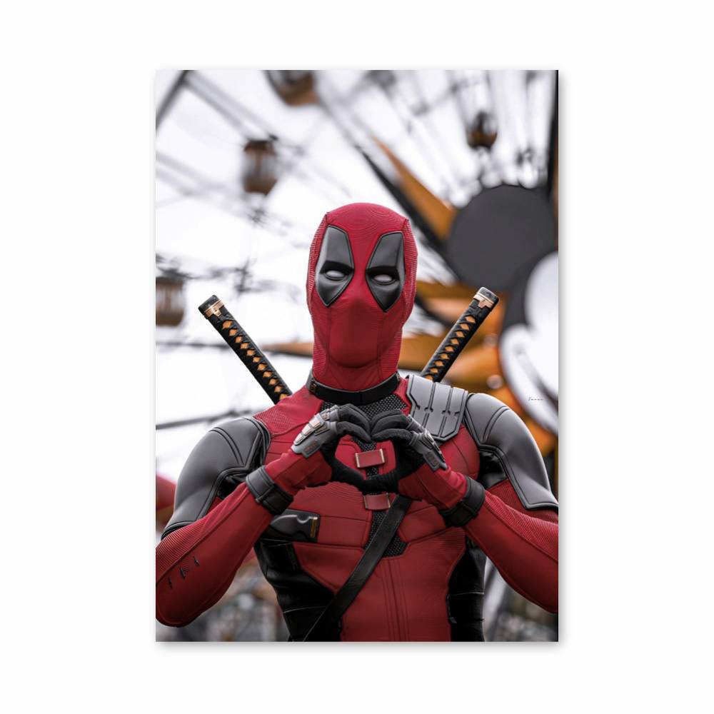 Poster Deadpool Coeur