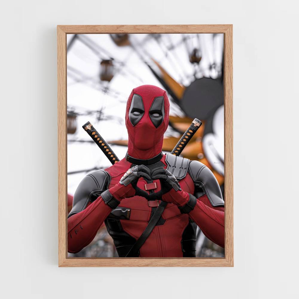 Póster Deadpool Corazón