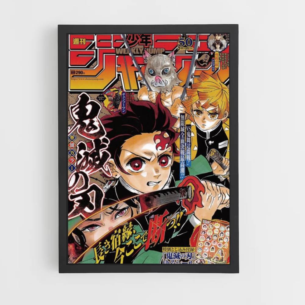 Póster Demon Slayer Shonen Jump