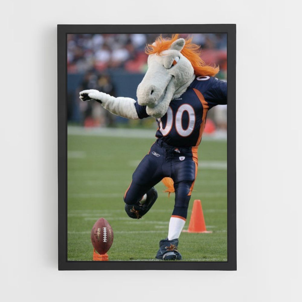 Mascota de los Denver Broncos Póster