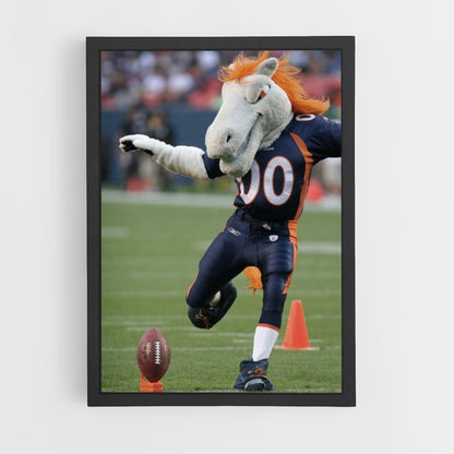 Mascota de los Denver Broncos Póster