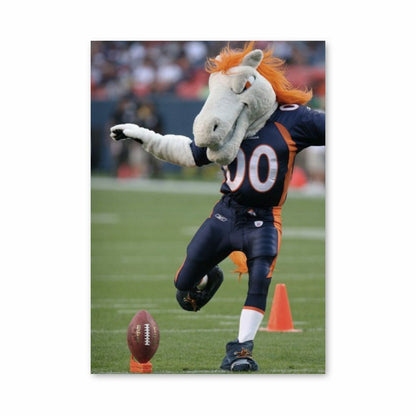 Mascota de los Denver Broncos Póster