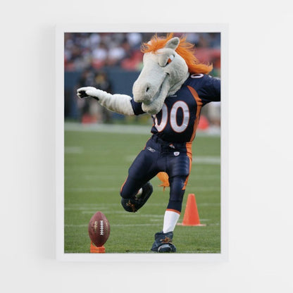 Mascota de los Denver Broncos Póster