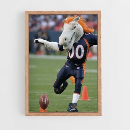 Mascota de los Denver Broncos Póster