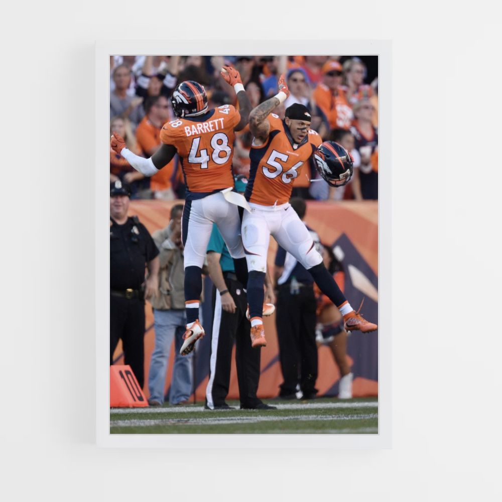 Salto de los Denver Broncos Póster