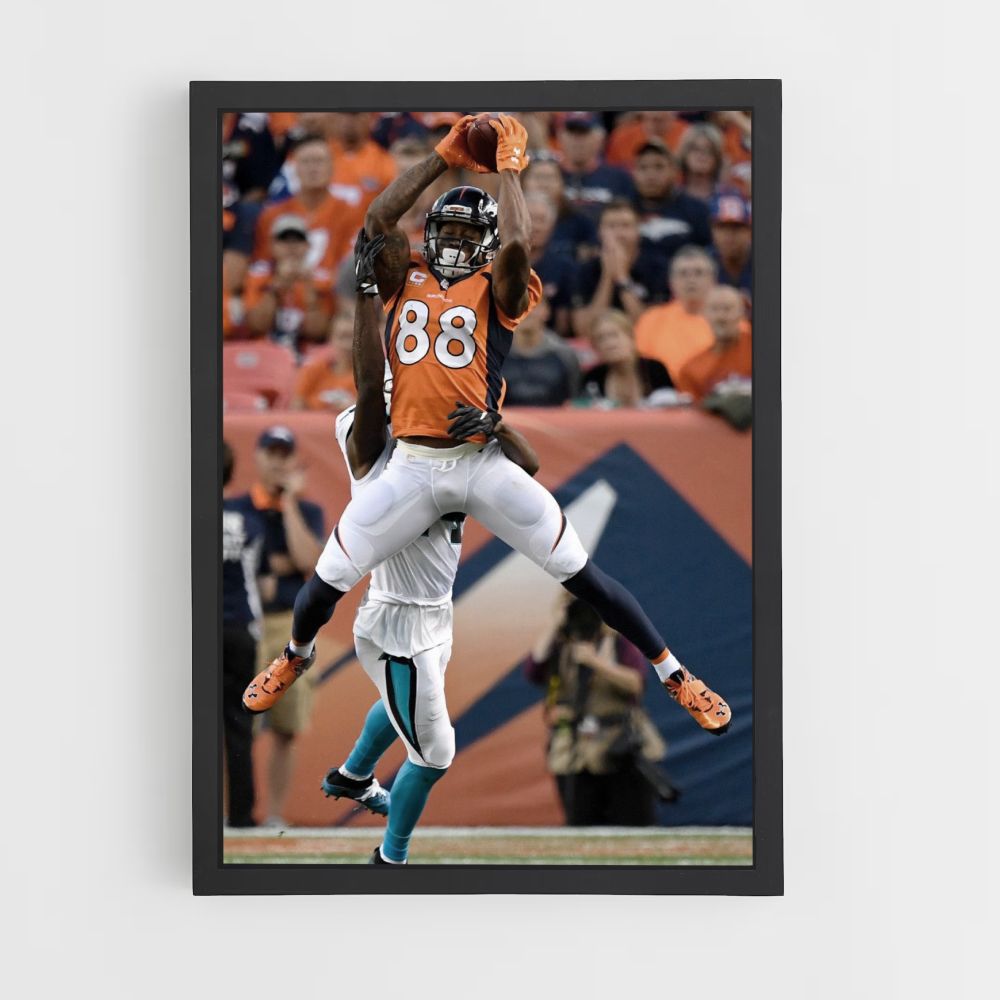 Receptor de los Denver Broncos Póster