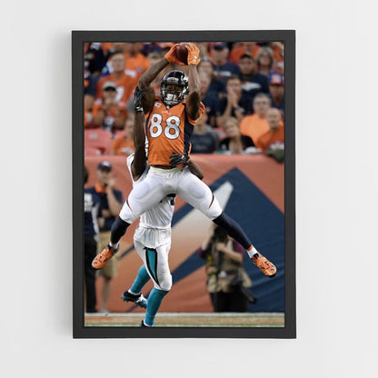 Receptor de los Denver Broncos Póster