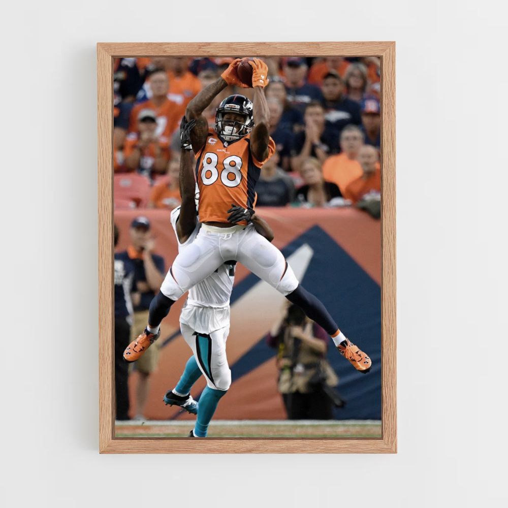 Receptor de los Denver Broncos Póster