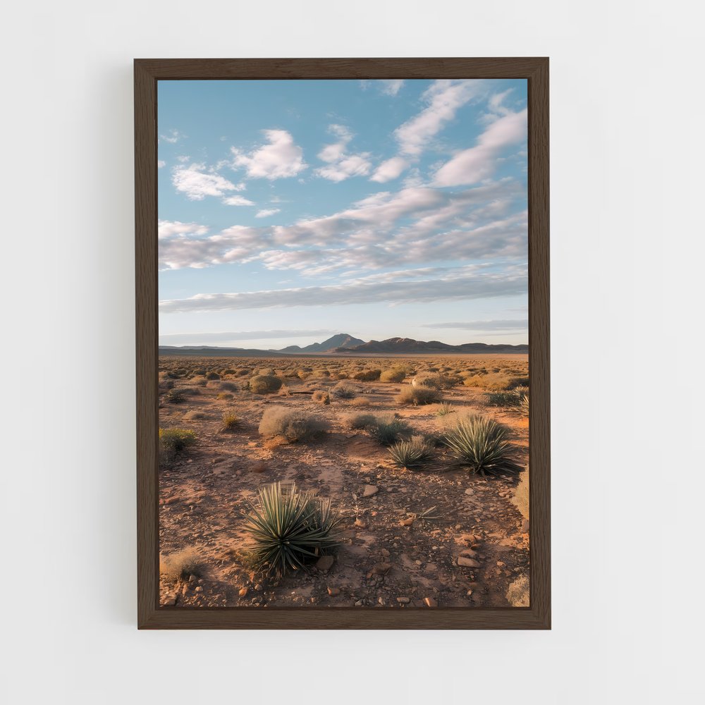 desert-14 cadre Bois foncé