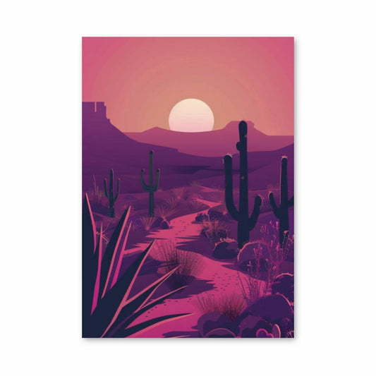 Poster Desert Synthwave