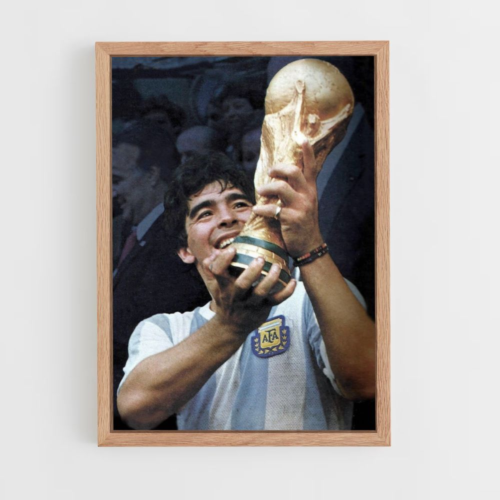 Cartel Diego Maradona Victoria