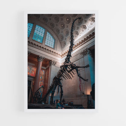 Esqueleto de diplodocus Póster