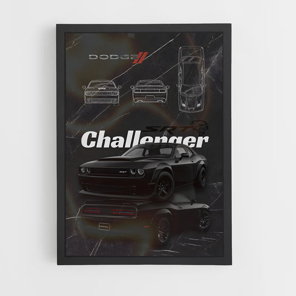 dodge-3 cadre Noir