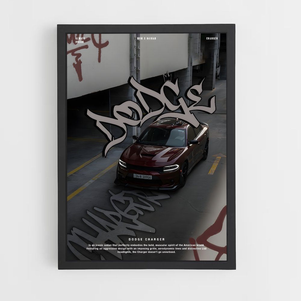 dodge-4 cadre Noir