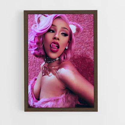 doja-cat-3 cadre Bois foncé
