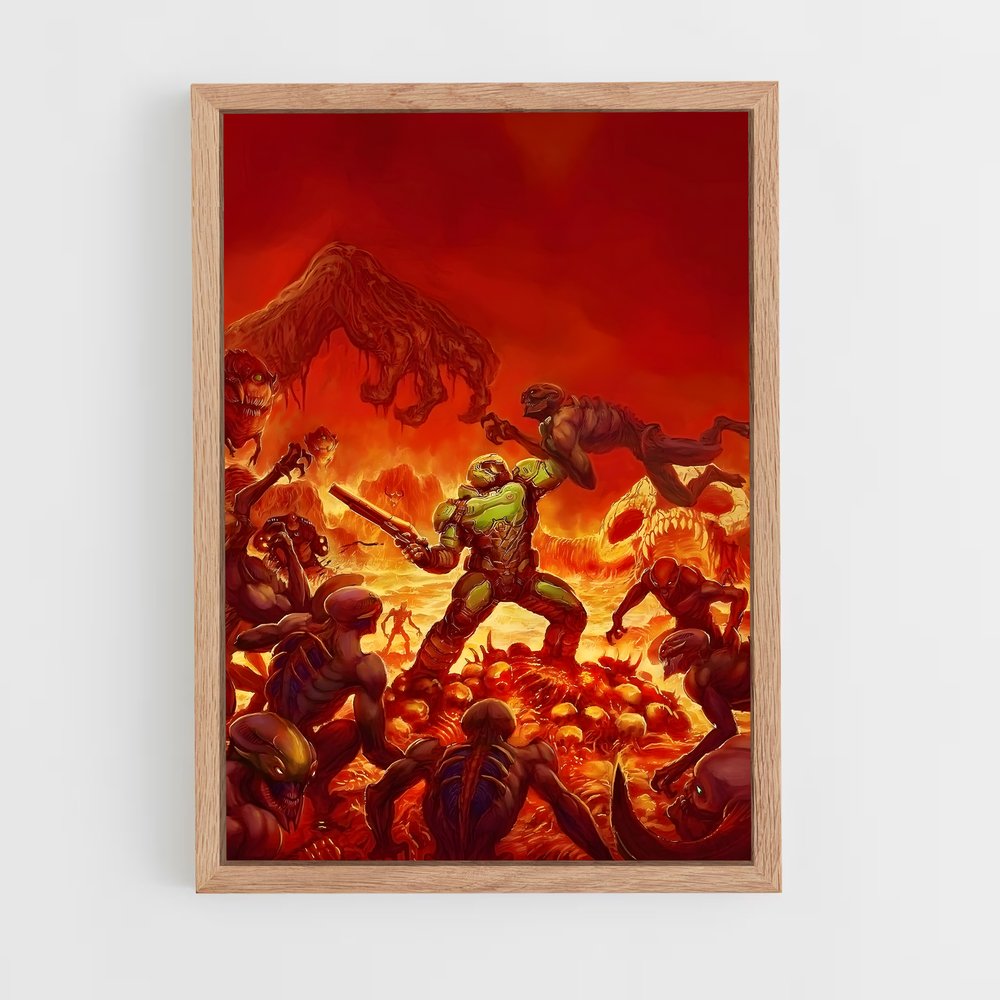doom-3 cadre Bois clair